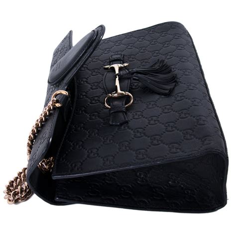 gucci microguccissima bag black|Gucci emily guccissima shoulder bag.